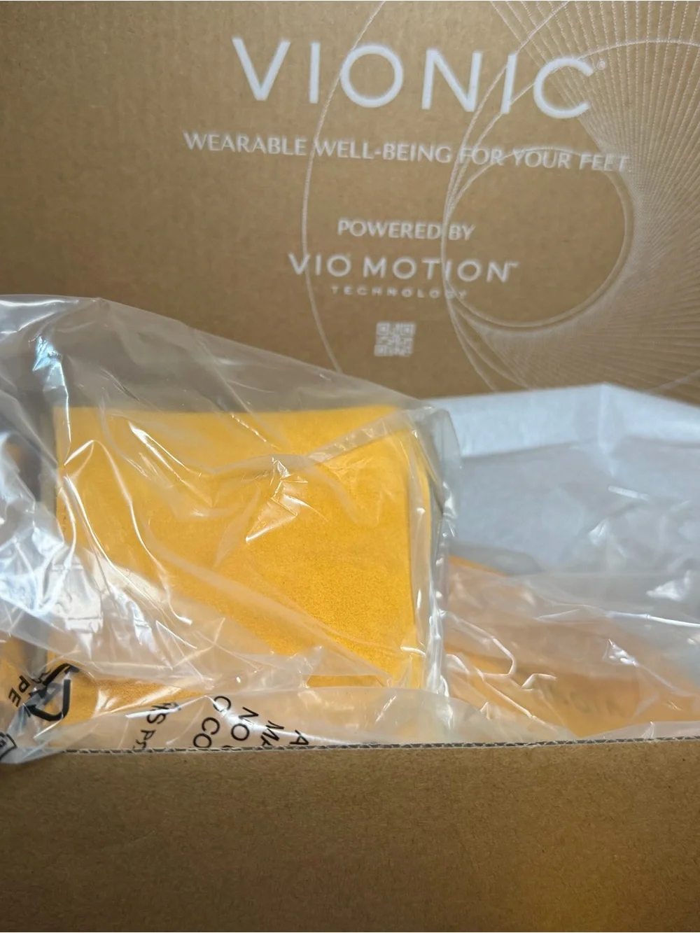 Vionic Amber Yellow Suede Slide Sandals